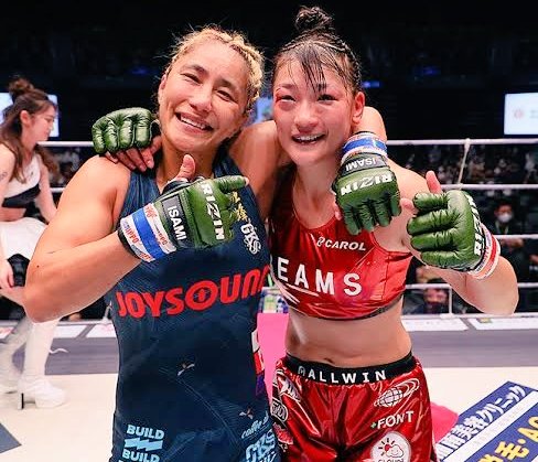 AaccNews's tweet photo. AACC's Rena Kubota was successful in her bout with Miyuu Yamamoto at 'Rizin 32', ending the fight with a series of unanswered strikes to her grounded opponent. The bout ending at 3:35 into the second round.
#WMMA #Rizin32 #JMMA #AACCMMA https://t.co/yIbkLUXtT8