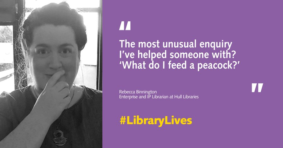 hull_libraries's tweet photo. We're delighted that @britishlibrary have chosen to feature our Becky on their #LibraryLives blog https://t.co/1JewVYp3Eb https://t.co/zPCv4CuVBh