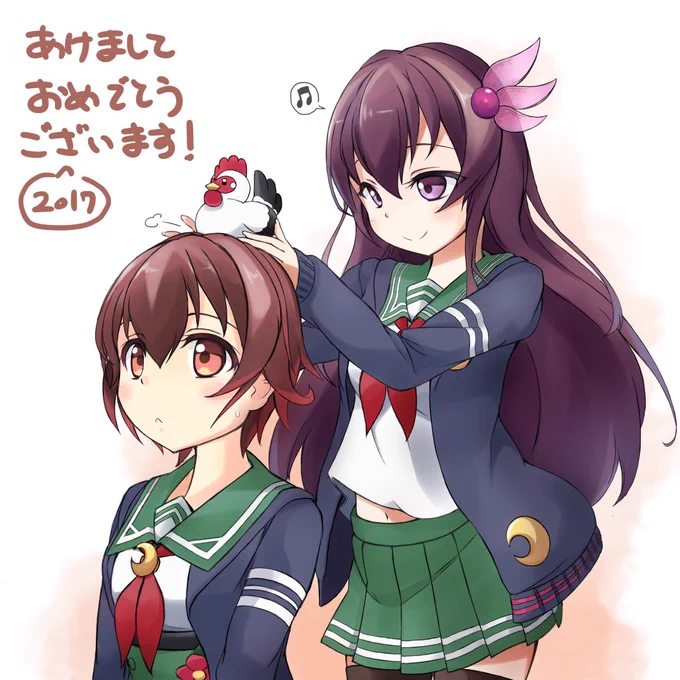 睦月と如月がイチャコラしてるの描いたのほぼ5年ぶりだという事実 