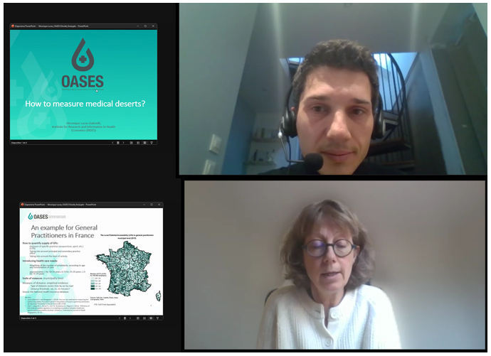 INHWE_Network's tweet photo. The next session of today's @oases_project EU conference will look into "How to measure medical deserts" with Véronique Lucas-Gabrielli and Guillaume Chevillard @Gwilum_ @EHESP 🇫🇷 You can join the online event at https://t.co/RftmstkKvj #OASES_Project #OASESProject @Agenas_Salute https://t.co/S4KikNfhcP