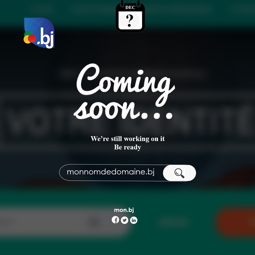 Bonjour à tous…
Nous préparons quelque chose de très grand pour vous
.
.
.
.
Restez connectés 😉

#monpointbj #hebergement #domaine #numerique #benin229 #pointbj #jenysas