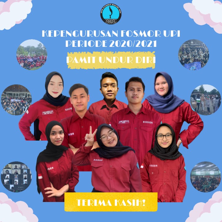 semua pihak dan utamanya warga fosmor atas segala kesalahan dan kekurangan dari kami  pengurus FOSMOR UPI periode 2020/2021.

Terima kasih semuanya😉🔥

FOSMOR!!!! BOGOR!! BOGOR!! BOGOR!!
.
.
#FOSMORUPI
#FOSMOR2020
#BDGRASABGR (3/3)