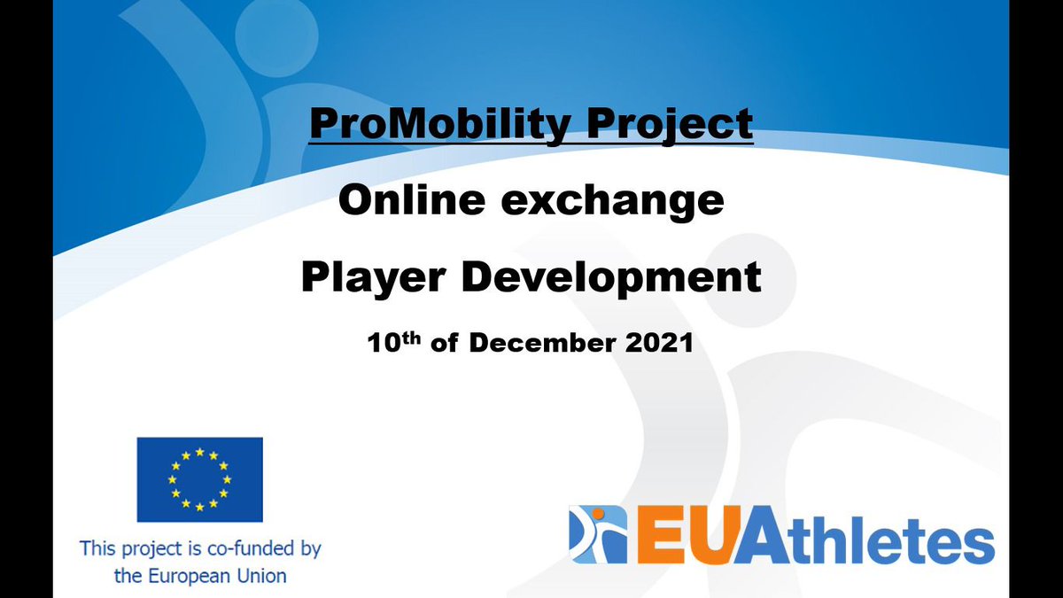 EUAthletes's tweet photo. #PROMobility Online Exchanges continue with a session on #PlayerDevelopment
Many thanks AJFS @ajfs1998 GPA @gaelicplayers MyPlayers @MyPlayersRugby for presenting their work and to all the participants for interesting discussions.
For more information⤵️
https://t.co/yKNawfoDJE https://t.co/RAbV9g489v