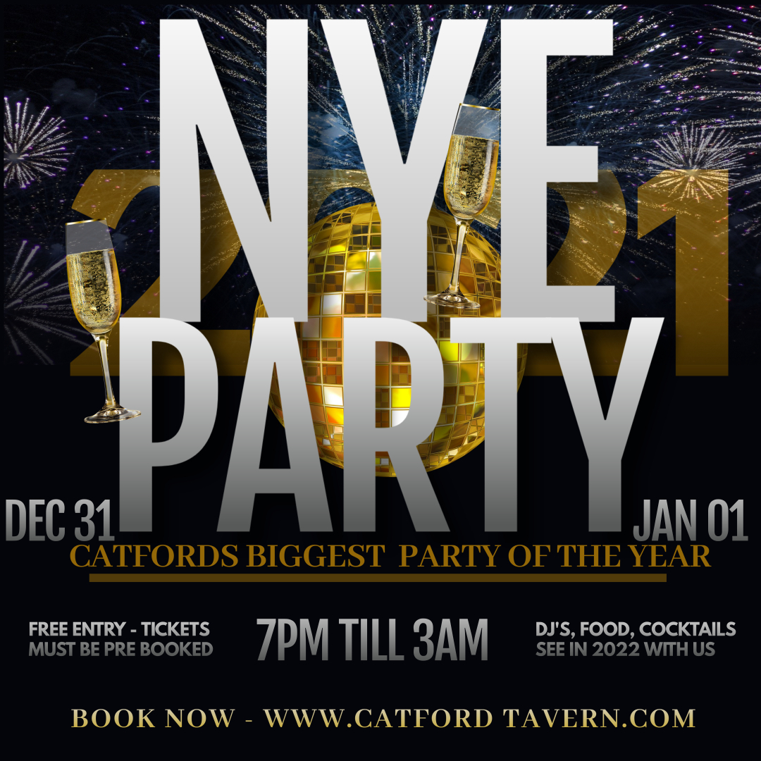 THE BIGGEST PARTY OF THE YEAR!

Bookings now OPEN: catfordtavern.com/#booknow
