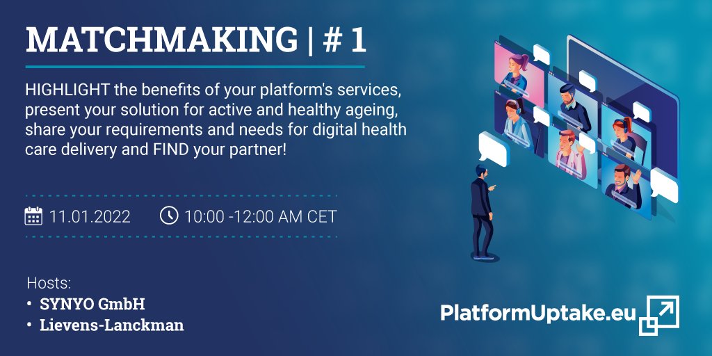 PlatformUptake's tweet image. REGISTER now to PROMOTE your open platform’s services, technology for active and healthy ageing or raise awareness on pressing issues and needs in the field! 
Register here&amp;gt;&amp;gt;&amp;gt; platformuptake.eu/2021/12/03/pla…