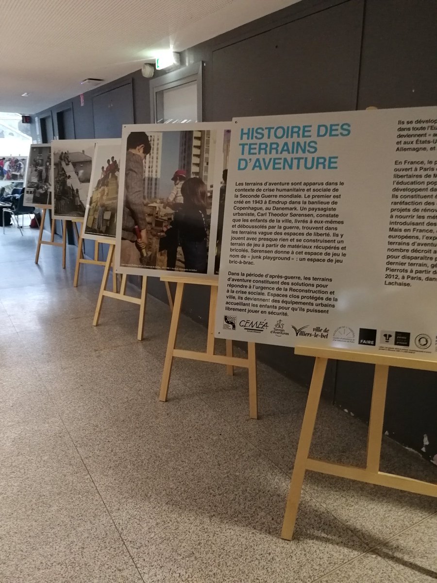 adelaideinvivo's tweet photo. Dernière journée du colloque #TAPLA à @EnsaPvds avec une exposition sur les terrains d'aventure ! @CemeaFr https://t.co/HXnlIK5Gbb