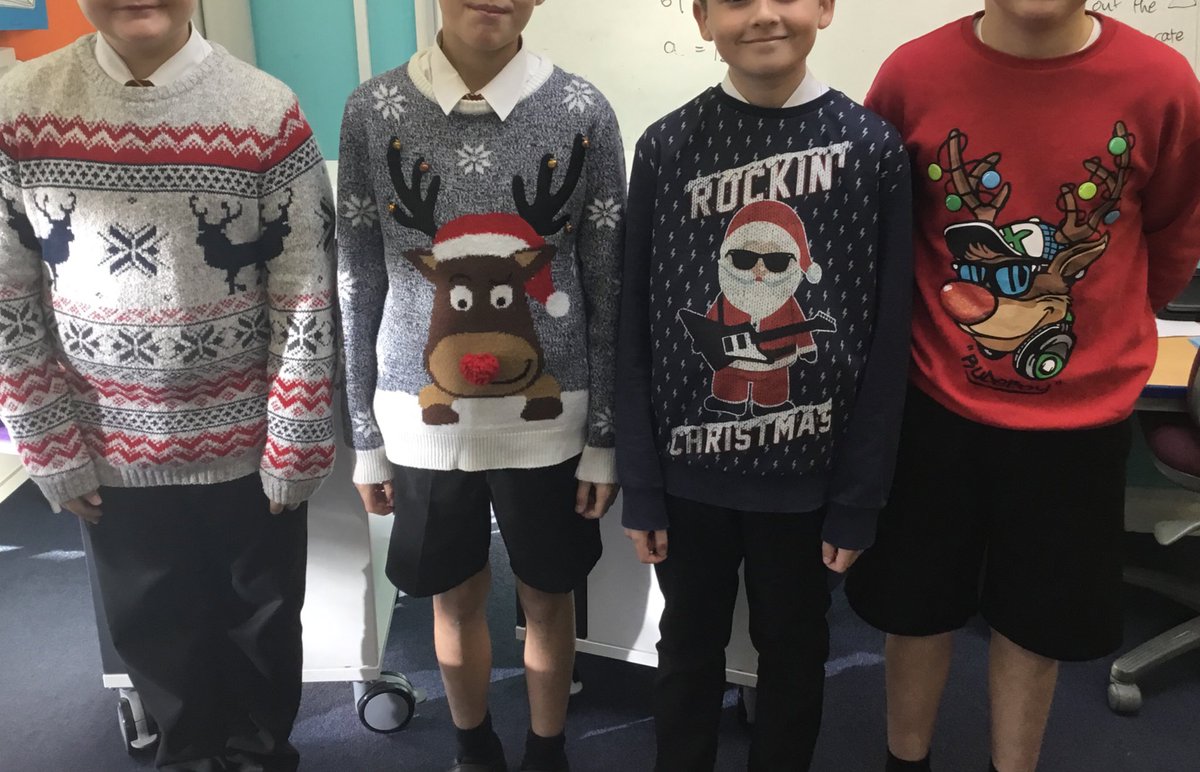 APA_Horowitz's tweet photo. More amazing Christmas jumpers! #OneAET #RemarkableLives https://t.co/4mCFk6B3XJ