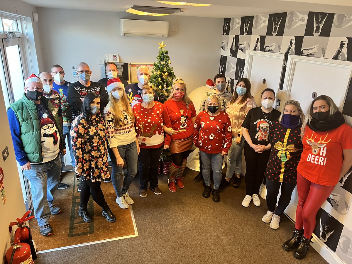 Here are some of our team, proud to be supporting #ChristmasJumperDay for #SaveTheChildren