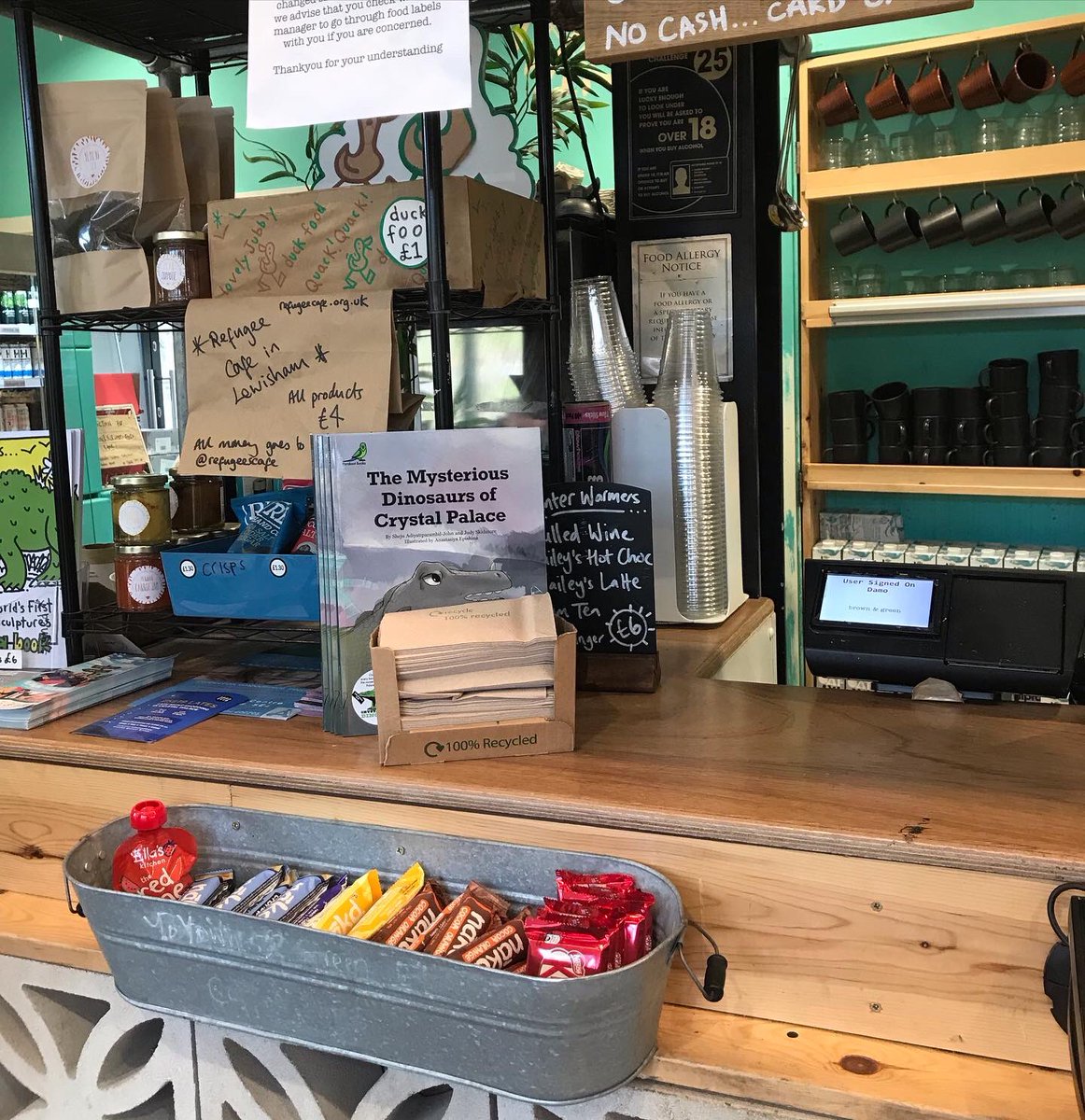 ParakeetBooks's tweet photo. The Mysterious Dinosaurs of Crystal Palace.... Now stocked at Life cafe @browngreencafe in Crystal Palace Park! https://t.co/qBaROwnoVf