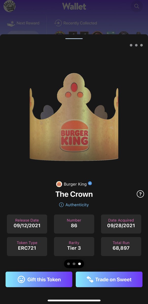 twiztedninja2's tweet photo. @BurgerKing @BurgerKing and @sweet knows what’s up when the king walks in for a meal!#NFT #TheKing #BKcrown https://t.co/TRGm1zp7Nz