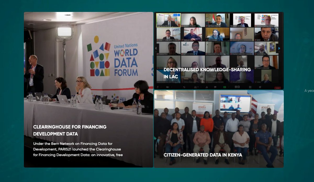 ContactPARIS21's tweet photo. 2021 - A year of innovation ✨
Together w/ board members & partners, we responded to the crisis w/ innovations, like a new platform for smarter #DataFinancing & opportunities to learn from each other & realise ideas.
Discover more highlights of 2021: https://t.co/QUa083XZU5 https://t.co/vlVkyWtrZC