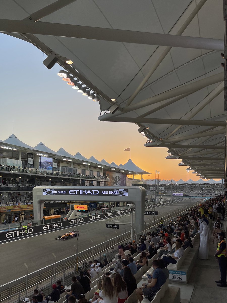 FP2 underway…this circuit is 👌! #AbuDhabiGP #F1