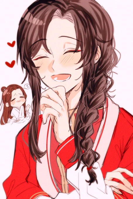 哥哥に結ってもらった三郎は大満足❤️

#TGCF 