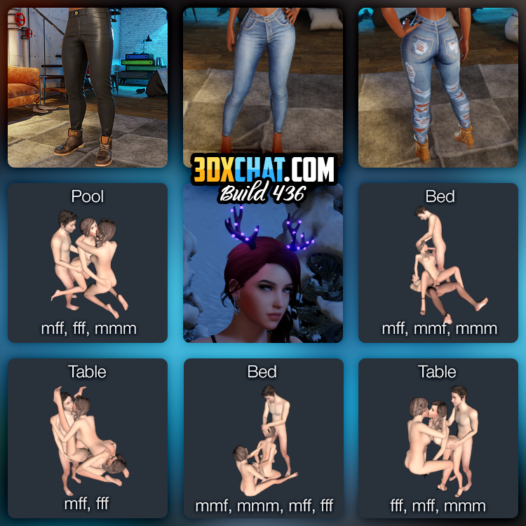 3dxchat's tweet photo. New clothes and sex poses are available now in the latest 3DXChat game build. Join us for more fun! 🤗
#3dxchat #virtualsex #3dsex #sexgames https://t.co/Os2pRhOWXm