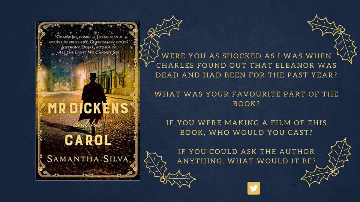 cowbridgelib's tweet photo. Thank you for joining me on this read along. I hoped you enjoyed the book as much as I did. I have added the final questions below. Happy Christmas from Cowbridge Library! #lovereading #librariesathome #bookclub #christmas #winter #readalong @samanthaswriter @AllisonandBusby https://t.co/hUWOERhjkk