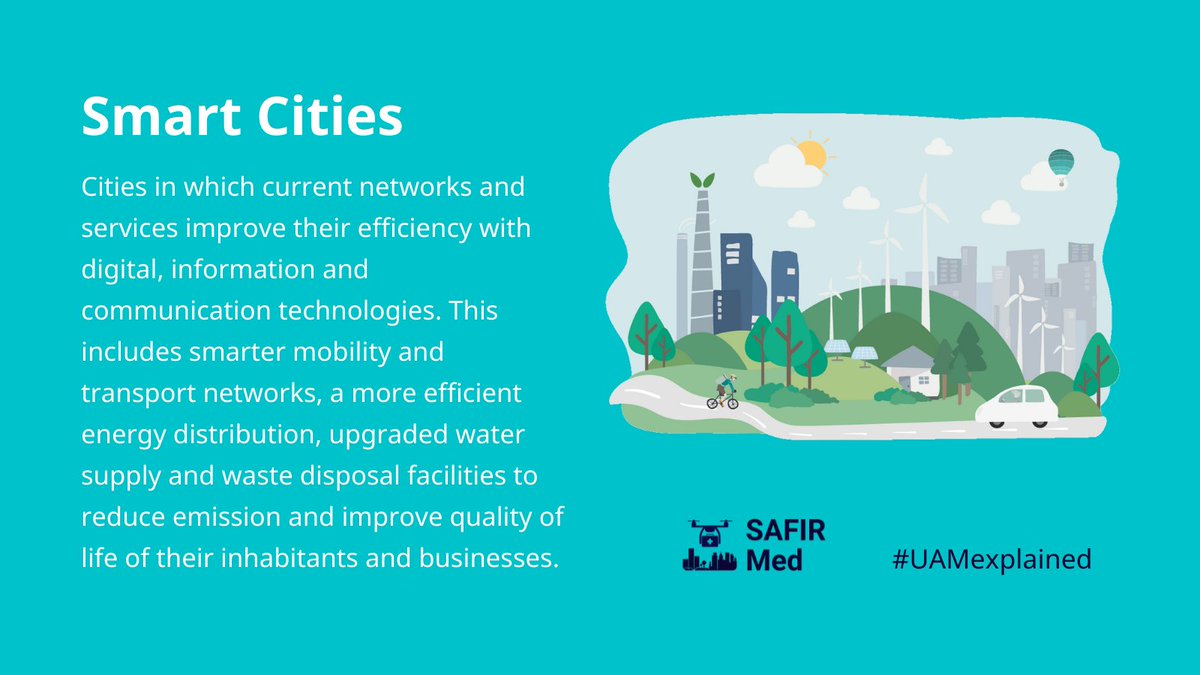 SAFIRmedEU's tweet photo. The #UAMExplained term of the week is #SmartCities π
Every week you will discover a new term!
https://t.co/PaqH1Gd29D
SAFIR-Med works with @FF2020_EU, @TindAIR_EU, @GOF2_0, @amu_led and @airmour_eu for this innitiative!
@SESAR_JU #H2020
Design credits @FutureNeedsEU https://t.co/uzrIbLYlPN