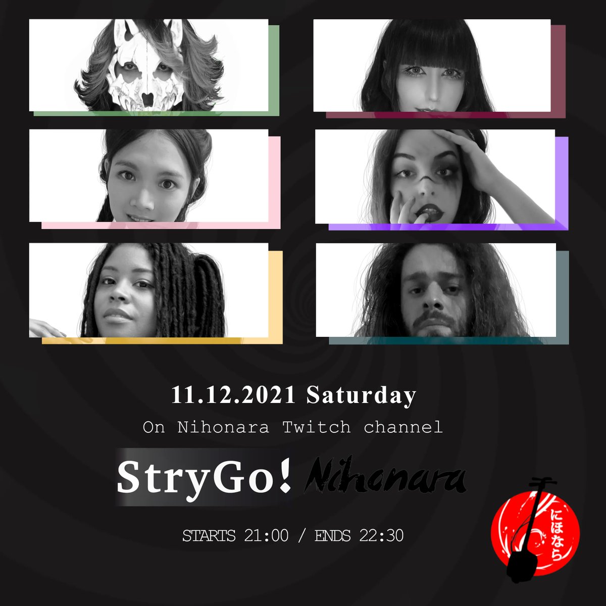 nihonara's tweet photo. Non prendete impegni per il sabato sera perchè approdano le streghe su Nihonara!
Sabato 11 Novembre il gruppo alt-idol StryGo sarà con noi sul nostro canale Twitch per una serata all'insegna della loro musica.
L'appuntamento è per le ore 21:00, non mancate!
#nihonara #twitch https://t.co/FABbjnSClK