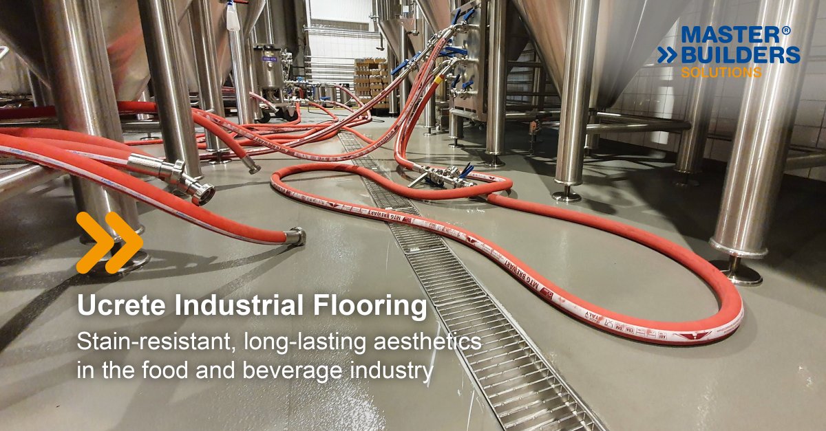 MBS_global's tweet photo. Ucrete CS is highly resistant to aggressive chemicals commonly used in industry. Thanks to enhanced stain resistance, it provides a long-lasting attractive appearance. Click to get your free floor specification here: https://t.co/c0FYLEj0Lr #flooring #beverageindustry #ucrete https://t.co/sAJeXFGtqd