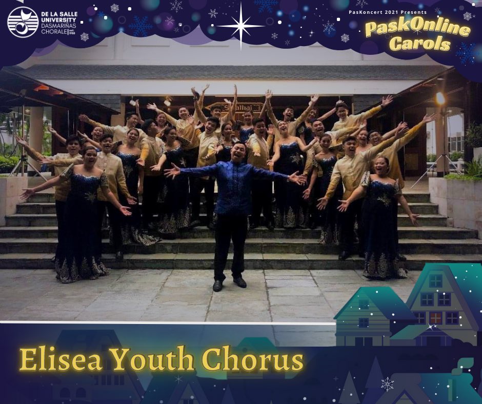 dlsud_chorale's tweet photo. The cool breeze of air this Christmas can really be felt with the song that Elisea Youth Chorus has prepared for us! Watch this year’s PasKoncert live on December 18, 2021 at 5pm in the De La Salle University - Dasmarinas Chorale Facebook page.

#Paskoncert2021 
#PaskOnlineCarols https://t.co/6Vh3bagssT