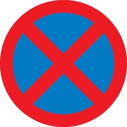 SberryLedManPol's tweet photo. Drivers, if you see a sign pictured, this means the road is a 'clearway'.  You mustn't stop where a clearway is in force, not even to pick up or set down passengers. 

Just one parked vehicle can cause an obstruction for all other traffic.
#fatal5 
#bespeedaware 
#sharetheroad https://t.co/TmGcNLPon0