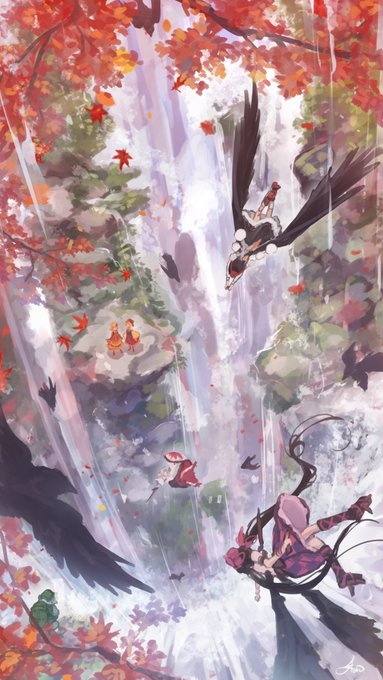「hat waterfall」 illustration images(Latest)
