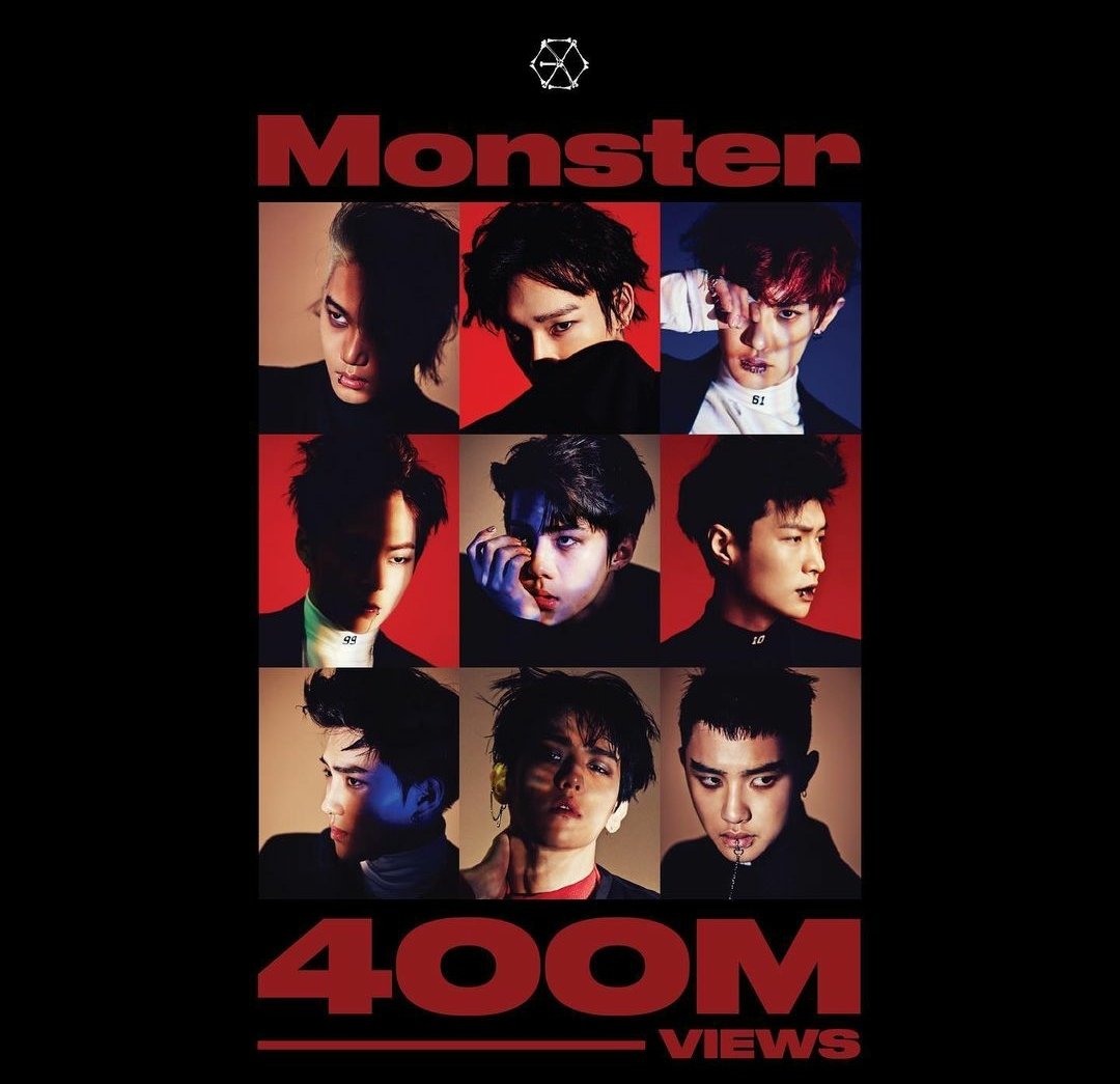 024Rose's tweet photo. Песня EXO-"Monster" набрала 400M просмотров 👼🏻 Поздравляю ребят 🤍❄ #EXOMonster400M #EXOL https://t.co/aVxYu9PNyu