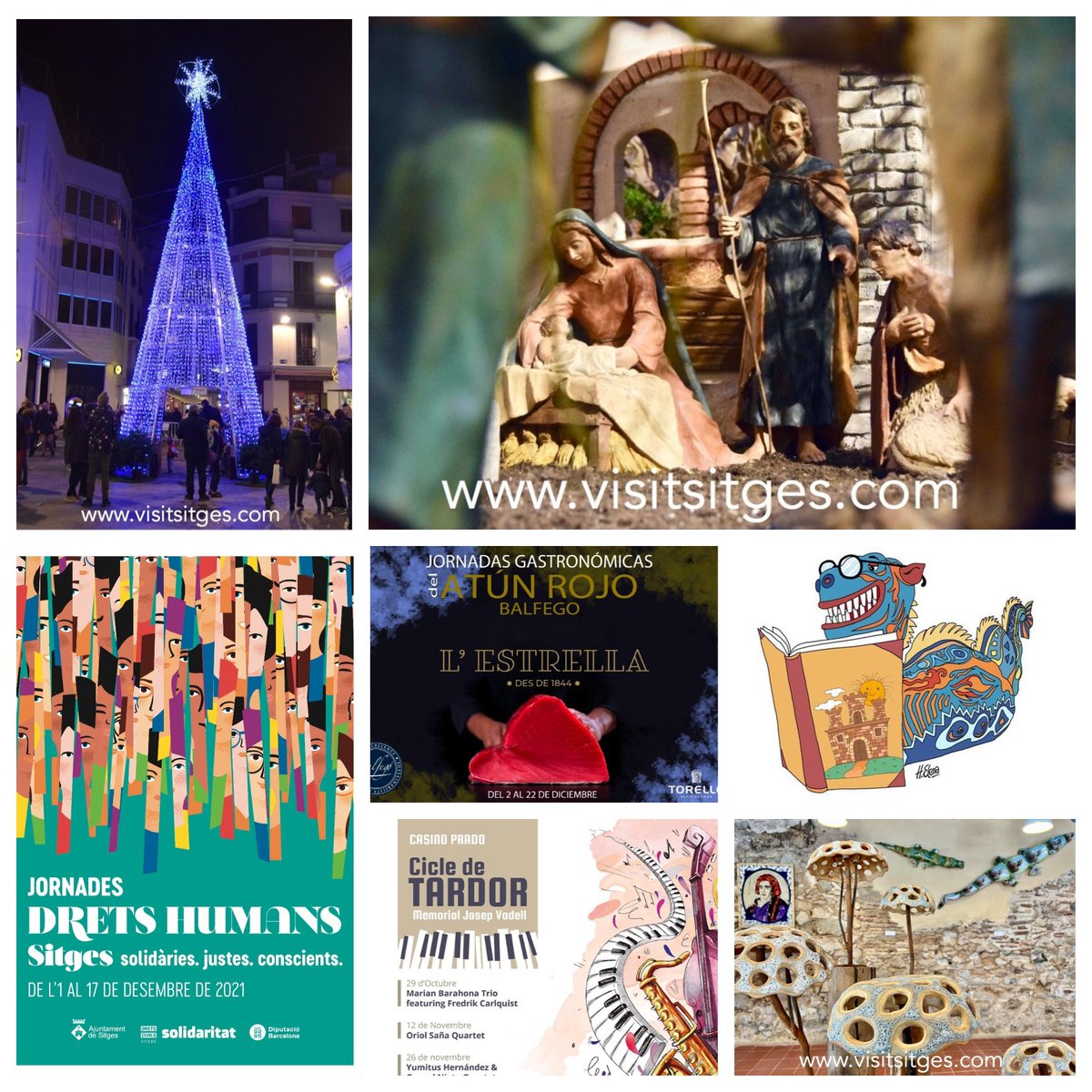VisitSitges (@visitsitges) on Twitter photo #Sitges Q FEM AVUI? Q HACER HOY?
visitsitges.com/eventos/2021-1…
🎄Pessebre Municipal
🎨 Expos:
<a href="/SitgesReciclArt/">Sitges ReciclArt</a>
<a href="/MuseusDeSitges/">Museus de Sitges</a>
<a href="/_LaCubana/">La Cubana</a>
🎣Jornades gastronòmiques de la Tonyina
✋🏻 Jornades de Drets Humans
📖 Hora del Conte
🎶 Cicle de Tardor <a href="/CasinoPrado/">Casino Prado</a>
I molt més!! #Sitges Q FEM AVUI? Q HACER HOY?
visitsitges.com/eventos/2021-1…
🎄Pessebre Municipal
🎨 Expos:
<a href="/SitgesReciclArt/">Sitges ReciclArt</a>
<a href="/MuseusDeSitges/">Museus de Sitges</a>
<a href="/_LaCubana/">La Cubana</a>
🎣Jornades gastronòmiques de la Tonyina
✋🏻 Jornades de Drets Humans
📖 Hora del Conte
🎶 Cicle de Tardor <a href="/CasinoPrado/">Casino Prado</a>
I molt més!!