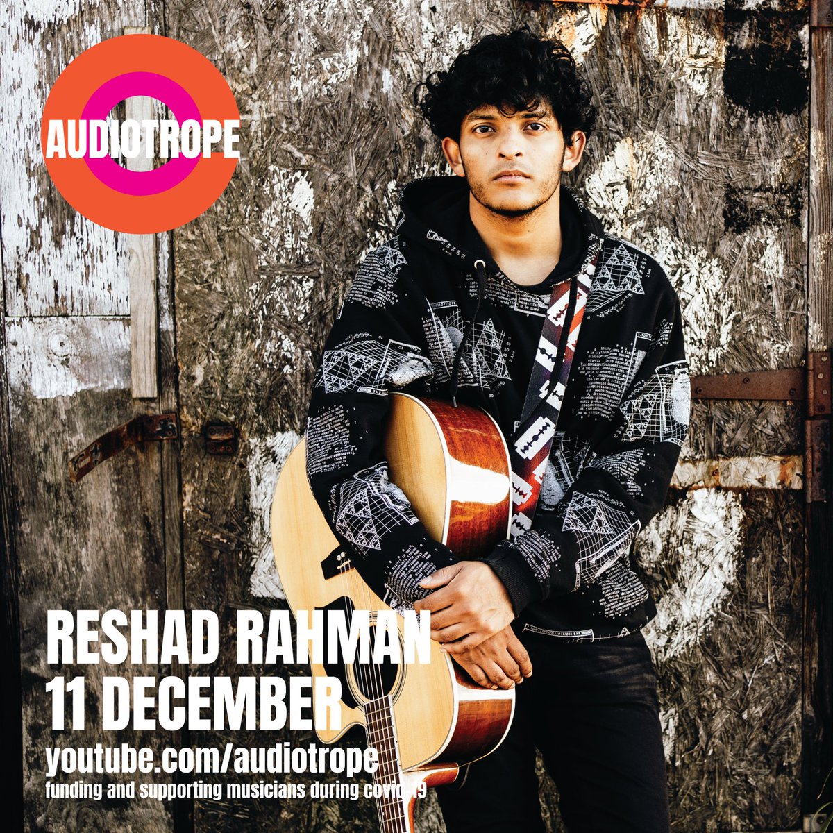TOMORROW EVE - #Audiotrope #StudioSession with <a href="/ohreshadmusic/">Reshad R.</a>...

Don’t miss out on this MIND BLOWING session showcasing the incredible #rawtalent of this #Hastings #musician!

Tune in at 8pm on the #Audiotrope FB or YouTube!

Thanks to <a href="/ace_southeast/">Arts Council England, South East</a> for their support!
#music
