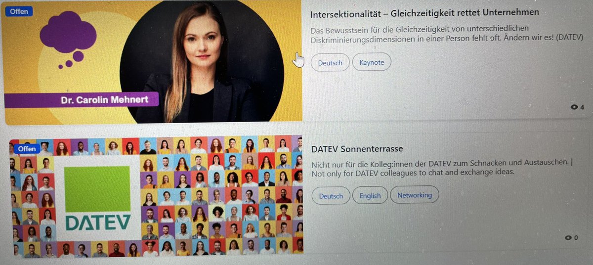 chwkaiser's tweet photo. #Intersektionalität - Gleichzeitigkeit rettet Unternehmen @Caroline_meh_  #Keynote am #DiversityStoriesThatMatter #LLLCamp #DATEVlernt #DATEVistbunt https://t.co/2iOU7likT5