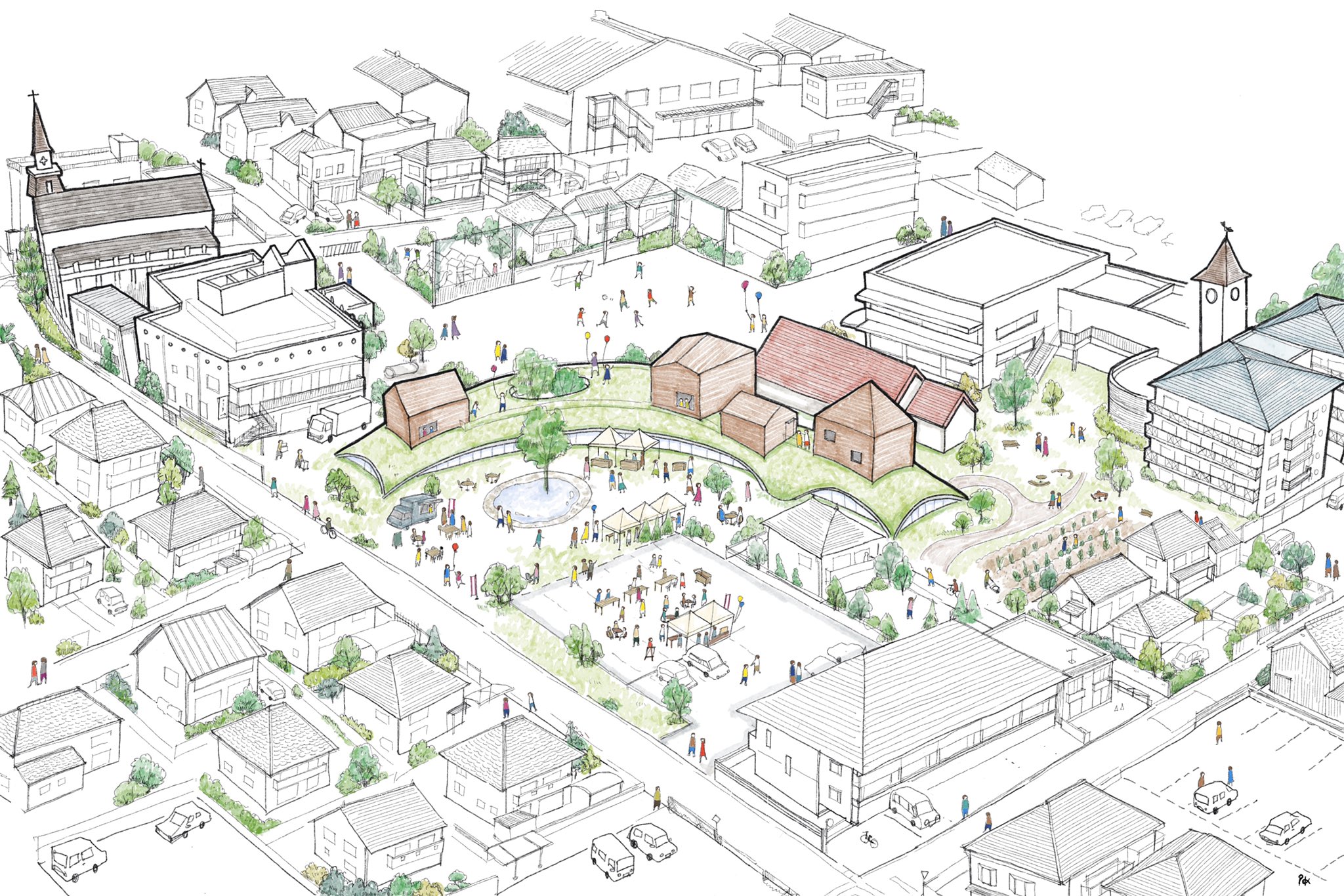 手書きパース Twitter Search Twitter