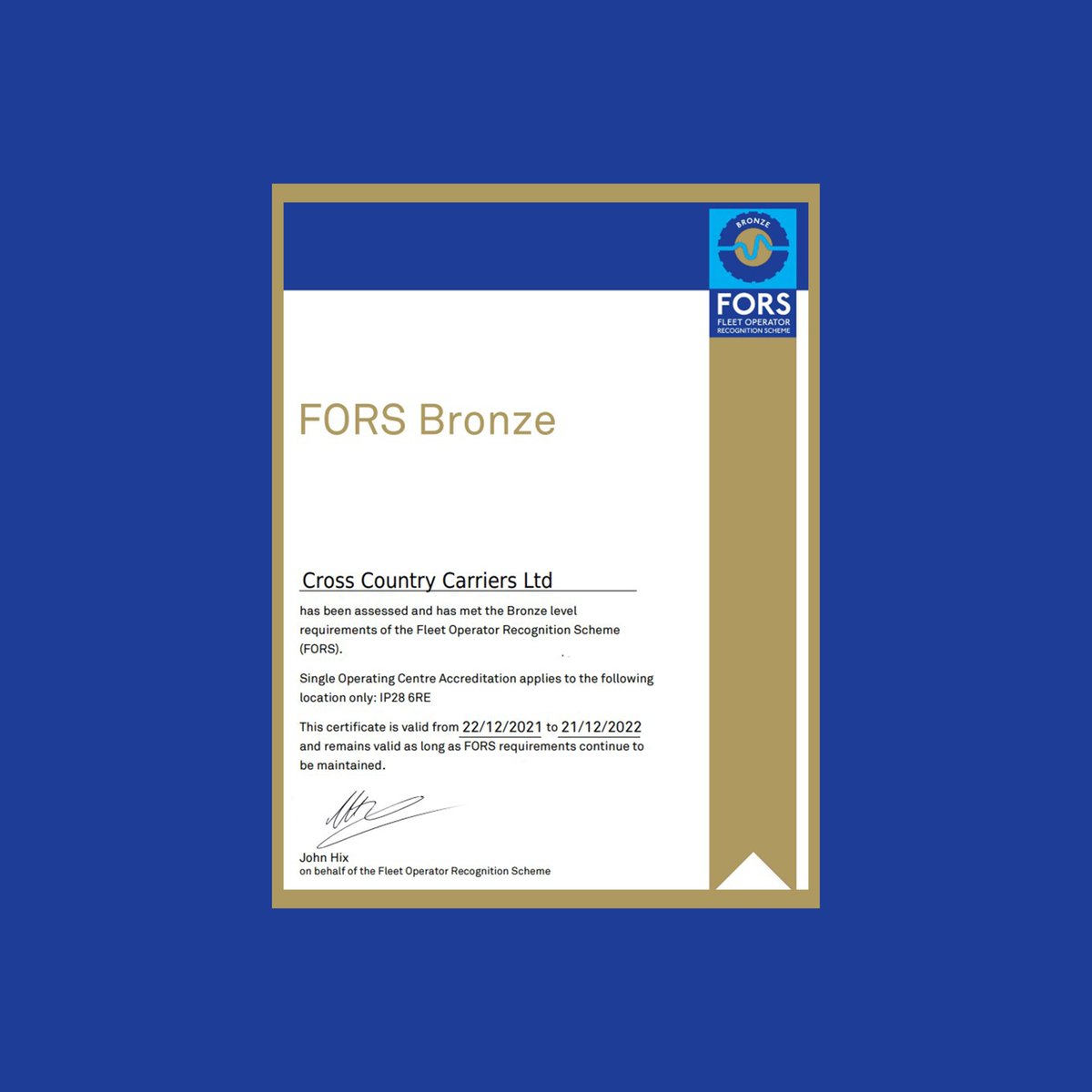 CountryCarriers's tweet photo. We are proud to have been accredited by FORS for yet another year!

Get in touch for a free quotation today:

https://t.co/u0z9nfVHA5 https://t.co/kJiY13AmzI