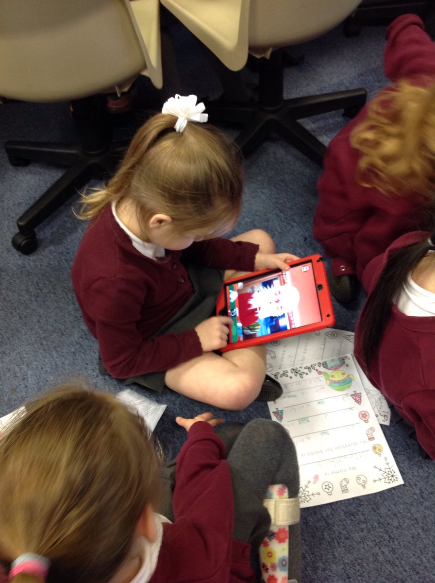 MrsEvansMLP's tweet photo. Year 2 really enjoyed their Santa Skype session with #HiImpact yesterday afternoon! They enjoyed using different apps and learning how to send multimedia using technology! #Christmasfun @MabLanePri https://t.co/tTfqcX82Lb