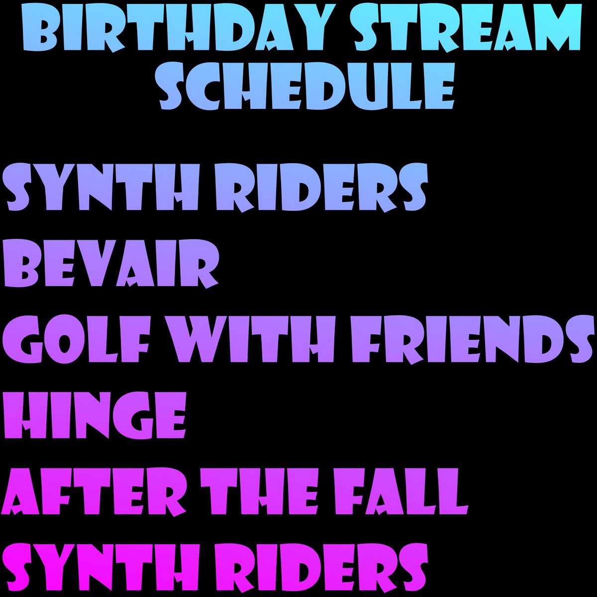 VRFlad's tweet photo. Birthday stream is now LIVE! Come join the giveaway for the pre-configured @streamerdotbot , to play some multiplayer @synthridersvr and @GolfWYF with me and to see if we can smash the awesome charity community challenges to unlock a bonus donation! https://t.co/VuH0Zc6Ray https://t.co/RMuWQ9n9lr