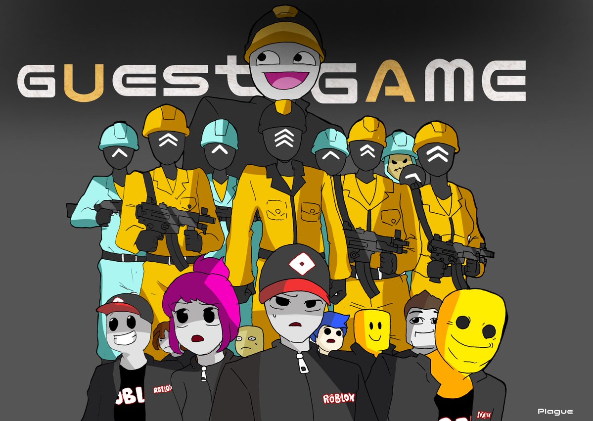 Mr_p 🜏 . on X: Roblox Guest Game #Roblox #robloxart Omg builder's club  game! Also that epic face is a mask  / X