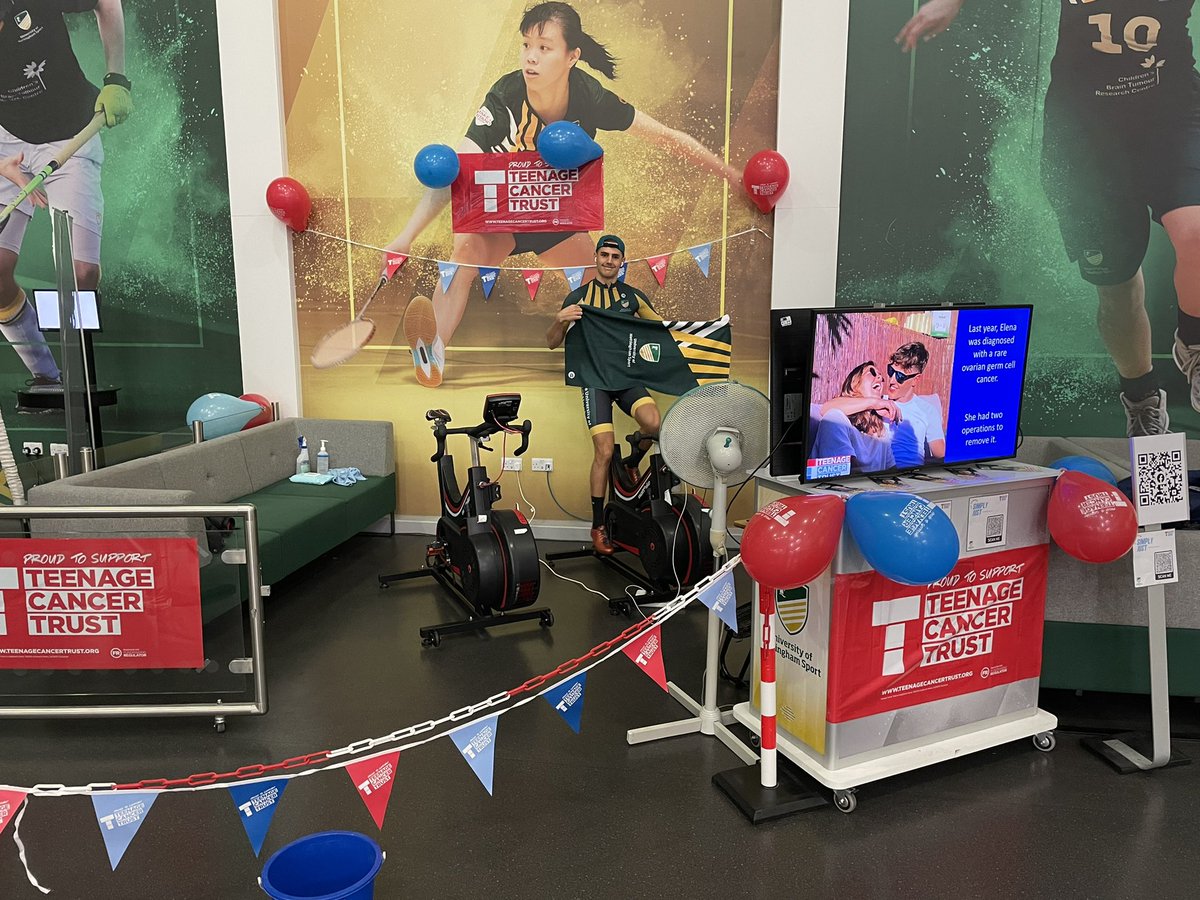 <a href="/TeenageCancer/">Teenage Cancer Trust</a> You can support <a href="/UoNSCC/">UoN Cycling Club</a> President Luke Halls as he tackles a virtual Everest summit by donating in centre at DRSV, or even by hopping on our spare bike to join him!

#WeAreUoN // 💚💛