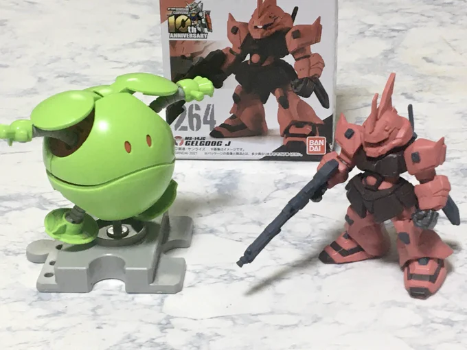 コンビニでCONVERGEゲルググJを確保(0083ポケットの中の戦争に登場した機体)☆赤いモビルスーツは理屈抜きでカッコイイです( ' ▽ ` ) 