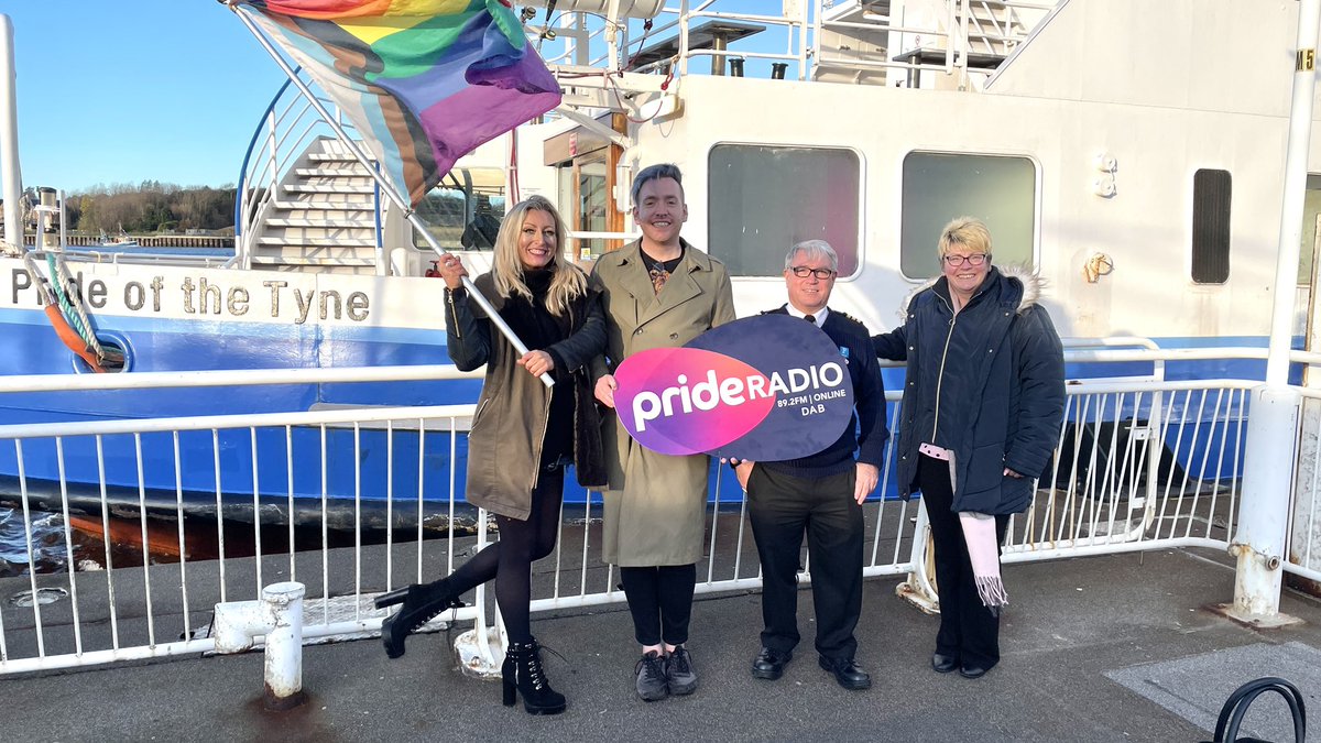 myprideradio's tweet photo. Thanks to the Pride of the Tyne for looking after us this morning for our DAB Launch #NorthSouthTyneside https://t.co/GNsodY6mWu