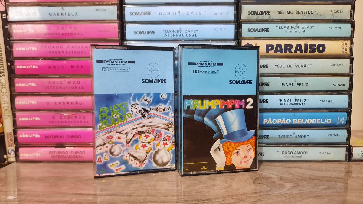 esmejlinc's tweet photo. Coleção completa de trilhas da @somlivre em K7 com o sistema #DolbySystem. Som limpo e cristalino, muito próximo da qualidade do Vinil e do CD. #SomLivre (1) https://t.co/aXYE2SmdOV