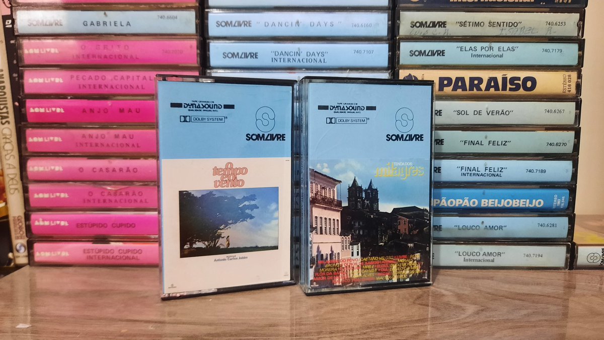 esmejlinc's tweet photo. Coleção completa de trilhas da @somlivre em K7 com o sistema #DolbySystem. Som limpo e cristalino, muito próximo da qualidade do Vinil e do CD. #SomLivre (2) https://t.co/ZPsxJPrCiK
