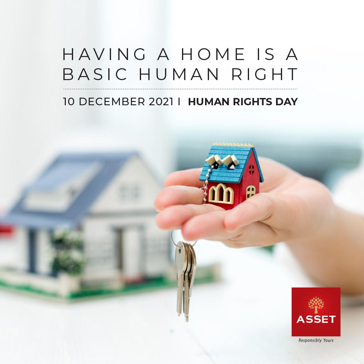AssetHomes_123's tweet photo. A right to housing and shelter is a basic human right. At Asset Homes, we understand the great responsibility we have towards customers, society, and the nation.

#AssetHomes #LifeCycleBuilder #HumanRightsDay #Housing #Shelter #AssetHomesKochi https://t.co/W23M1W6ZPI