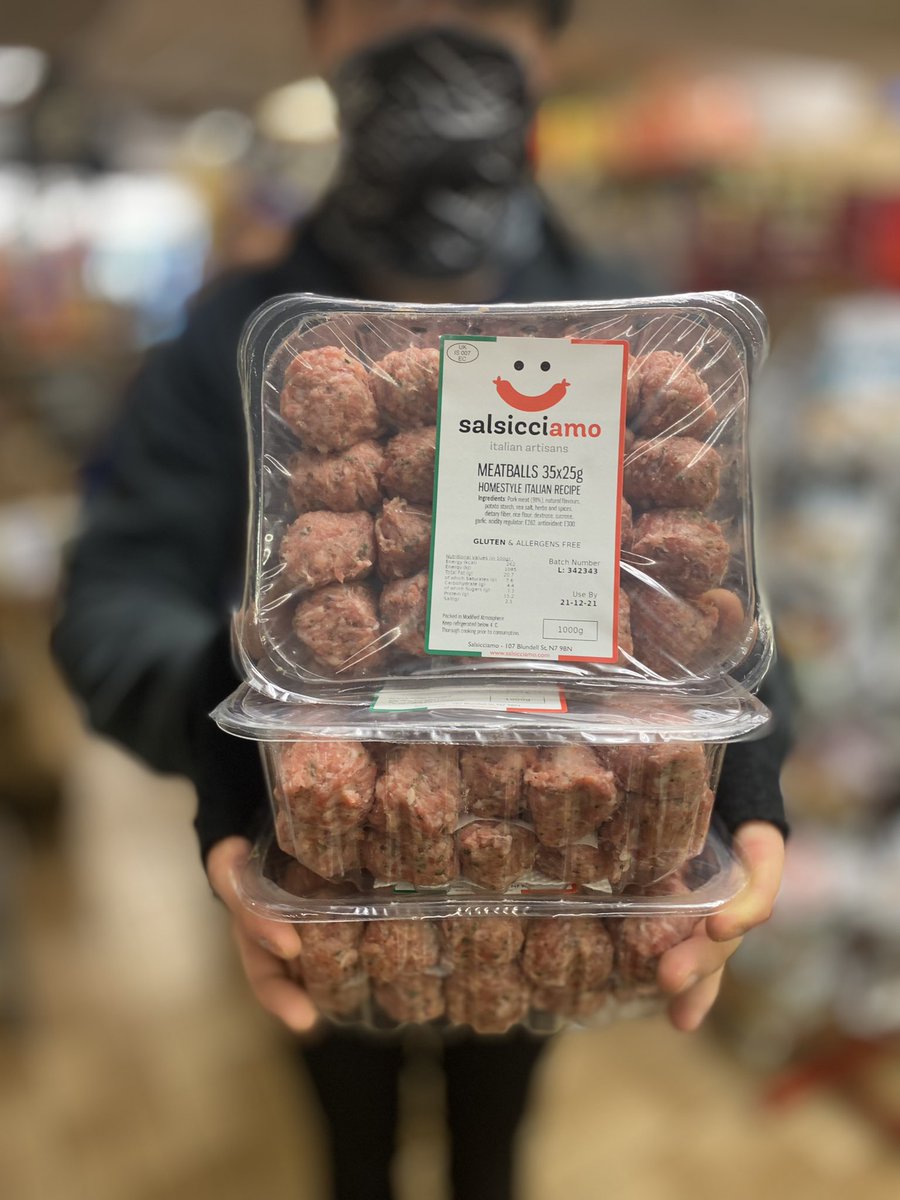 Tonys_N2's tweet photo. Fresh artisan Italian meatballs. Made by the amazing @salsicciamo. Add some Italian flavour to your meals. 🇮🇹 #tonysfinchley #tonysn2 #eastfinchley #salsicciamo #italianmeatballs #meatballs #tasteasgodastheylook https://t.co/rFoYfvxuD4