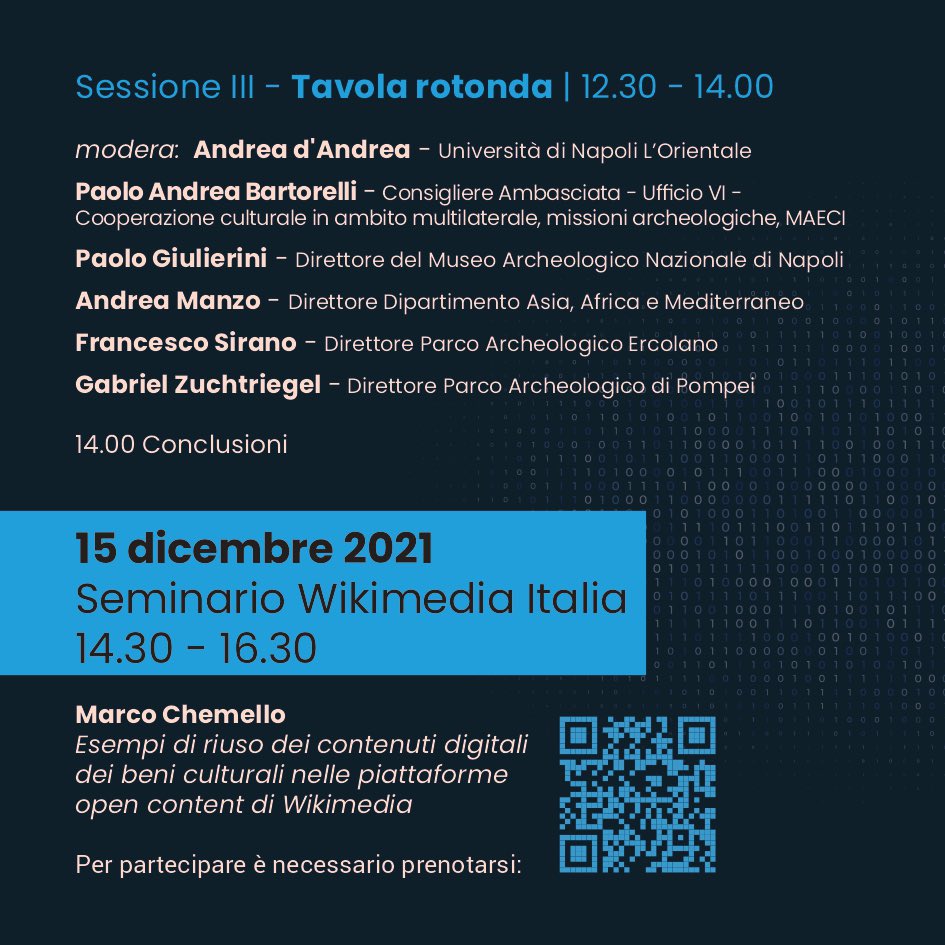 👉🏻“Il Passato incontra il Futuro”, martedì, 14 dicembre, dalle 9.30 alle 14.00, nella Sala Conferenze, a Palazzo Corigliano, in Piazza San Domenico Maggiore, 12.

#DigitalHumanities#NLProc#PublicEngagement