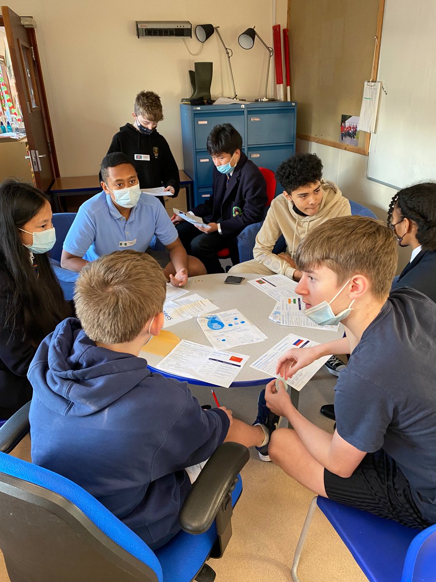 QVSchool's tweet photo. S3 pupils began their climate change conference in Geography this morning by meeting with other delegates ahead of Tuesday’s negotiations #climatechange #COP26 https://t.co/pGcsbbQRFH