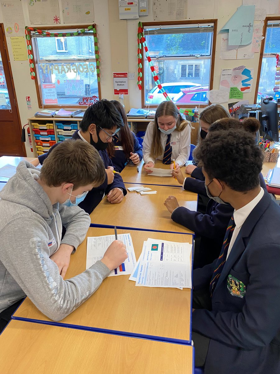QVSchool's tweet photo. S3 pupils began their climate change conference in Geography this morning by meeting with other delegates ahead of Tuesday’s negotiations #climatechange #COP26 https://t.co/pGcsbbQRFH