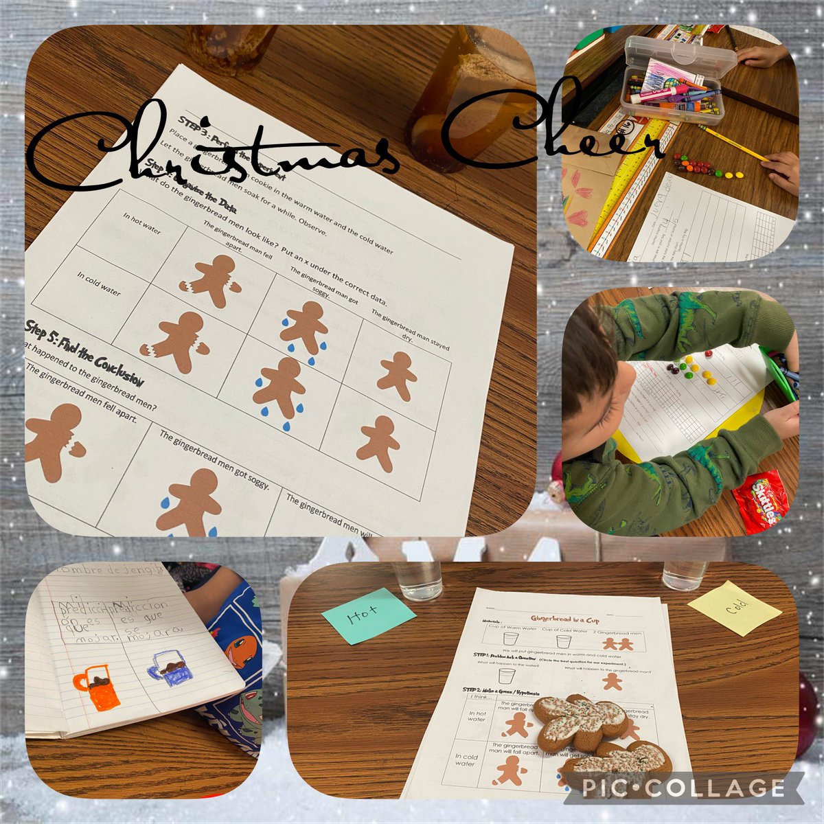 MsMartinezCPES's tweet image. Gingerbread man in a cup experiment and skittles graphing for think about it Thursday. #theyareincredible #handson #scienceandmath