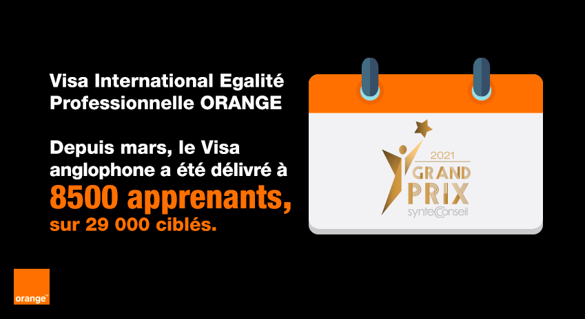 #GrandPrixSyntecConseil | 🥇 @Orange et le cabinet @Equilibres_eu sont fiers de recevoir le Prix Or catégorie « stratégie de communication et de mobilisation » pour la création d'un Visa international égalité professionnelle femmes-hommes à destination des collaborateurs ! #ODD10