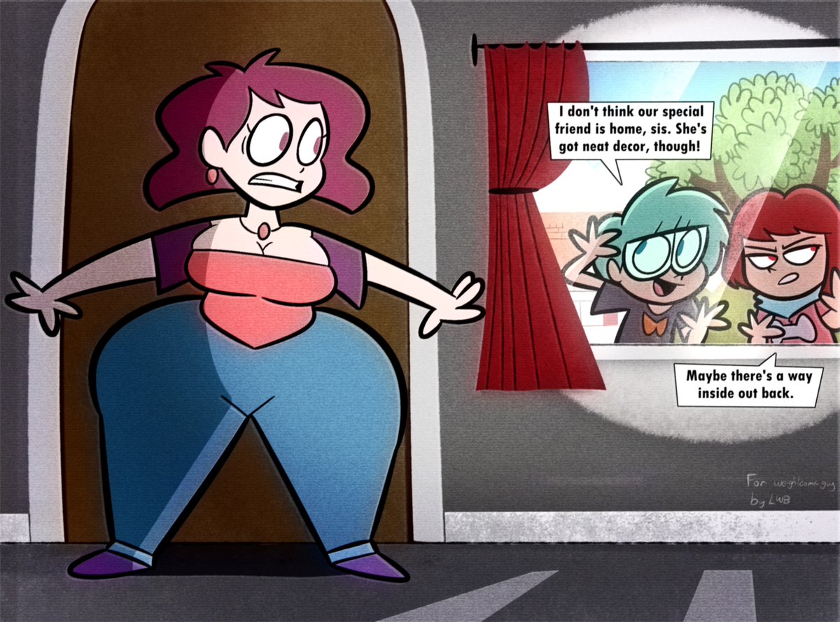 Burger and Lauren have started stalking fellow comic artist <a href="/weightcomicguy/">Weightcomicguy</a>'s Beth after they met her in his Halloween comic. They really want those treats. 
Check out his comics when you have the time!