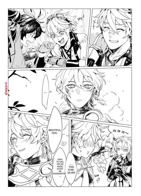 Shadows Amidst Snowstorms event is ending, thank you for the event, I love it...❤️

Aether was busy brainrotting about Bennett that he didn't notice the avalanche
(Read left>right)
#aethernett 