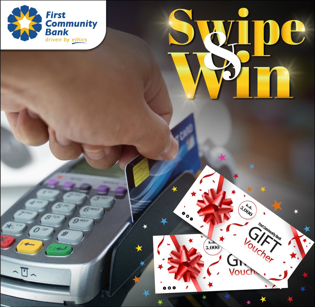 premierbank_ke's tweet photo. We already crowned our week one winner! Will you be our next lucky winner? Long holiday plus a shopping 5000KES voucher is the ultimate plan! Keep swiping to win,T&C Apply #fcbvisacard #FCBforAll #SwipeAndWin https://t.co/RaSwhIJrdj