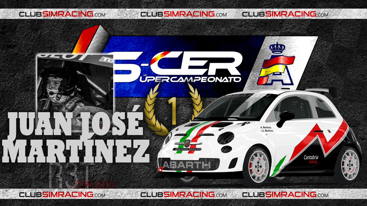 🏆COPILOTOS CAMPEONES #SCERv Copilotos campeones 2021 del Super Campeonato de España de Rallyes Virtual @RFEdeA. ¡Enhorabuena! 🏆Clara Arboix 🏆Borja Soto 🏆Juan José Martínez ...
